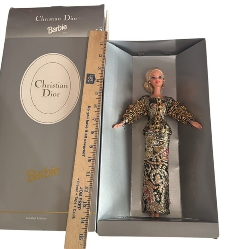 Dior Barbie in Gold and Black Beaded Gown Limited Edition - Picture 8 of 10